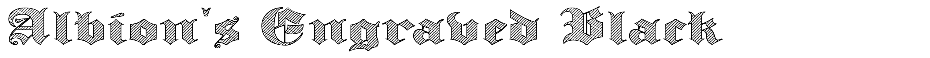 Albion's Engraved Black